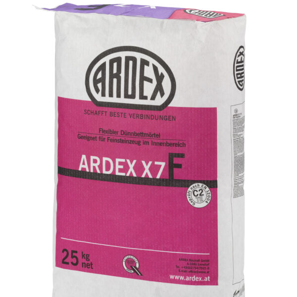 ARDEX  X 7 F ЕЛАСТИЧНО ТЪНКОСЛОЙНО ЛЕПИЛО  25 кг.