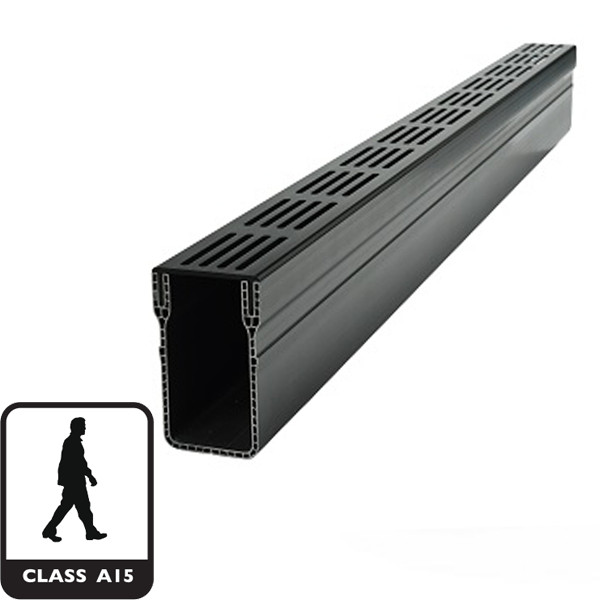 Отводнителен улей с алуминиева решетка хром DLT STAR DRAIN